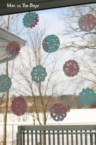 Colourful Paper Snowflakes