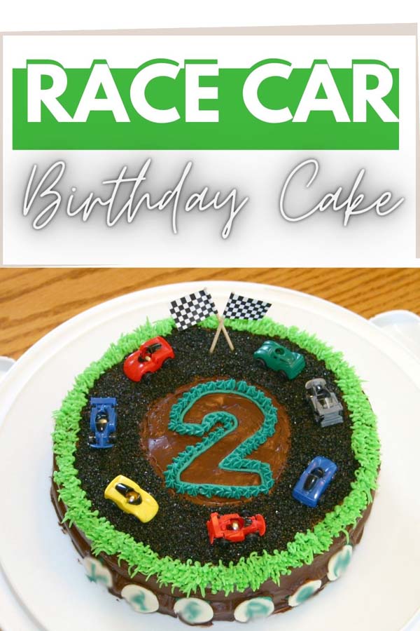 race car birthday cake