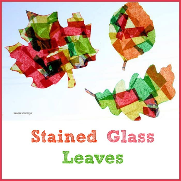 Fall Craft Idea: Stained Glass Leaves 