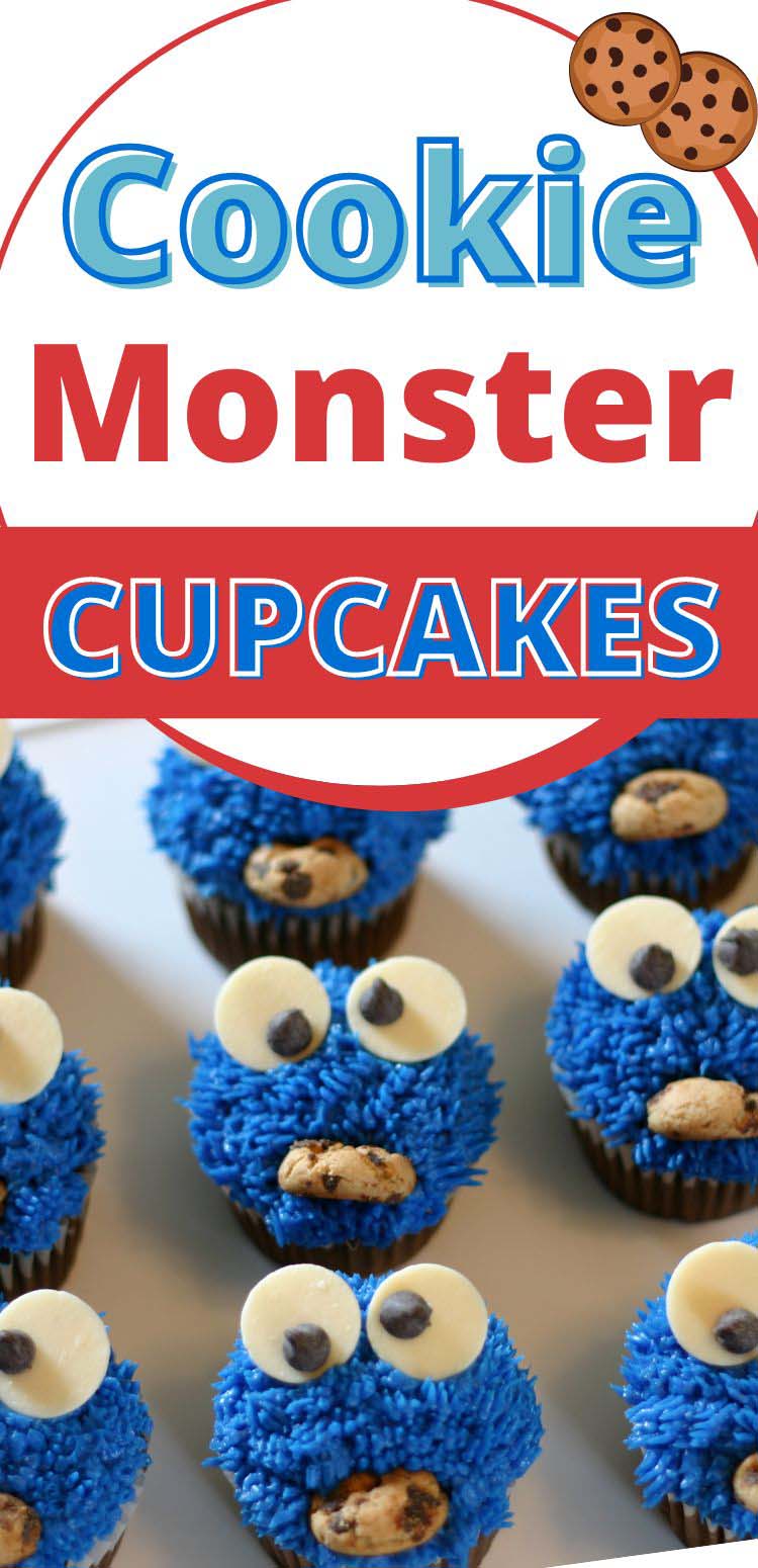 Cookie Monster Cupcakes