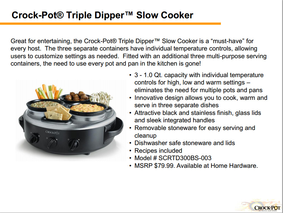 Entertaining made easy with the Crock-Pot Triple Dipper Slow Cooker