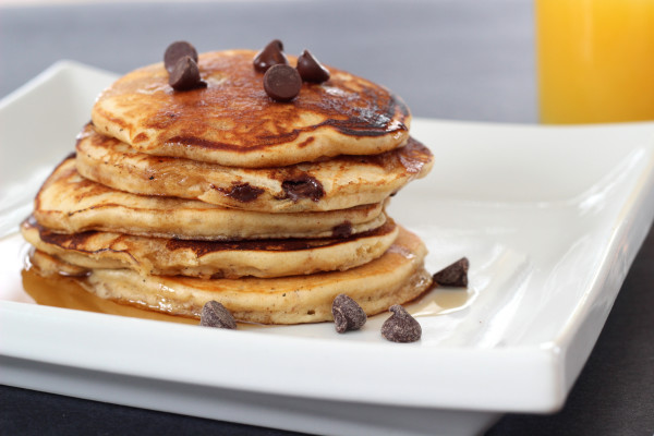 Peanut Butter Chocolate Chip Pancakes