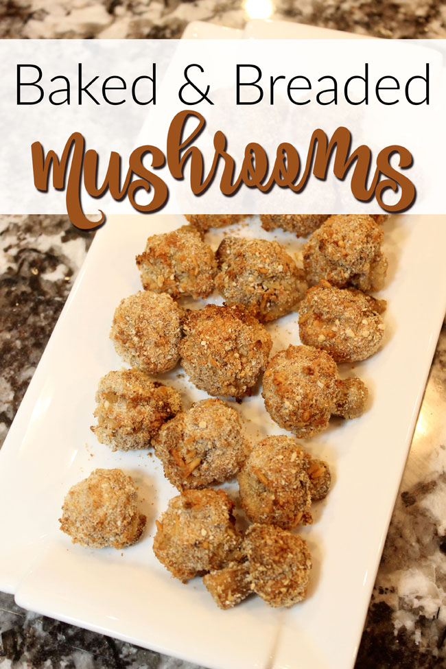 baked and breaded mushrooms