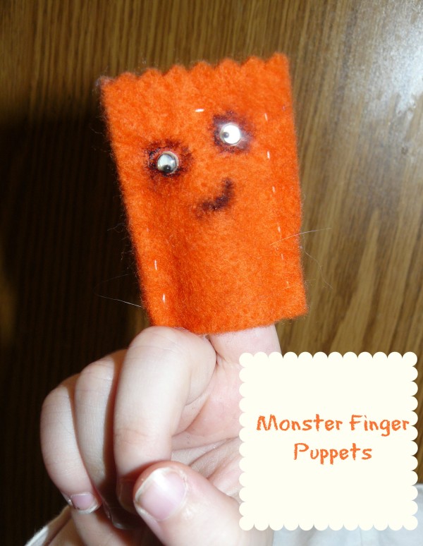 monster finger puppets