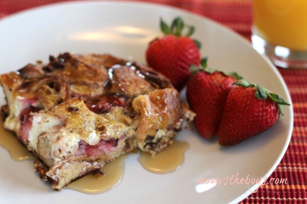 Strawberry Raisin French Toast Bake 