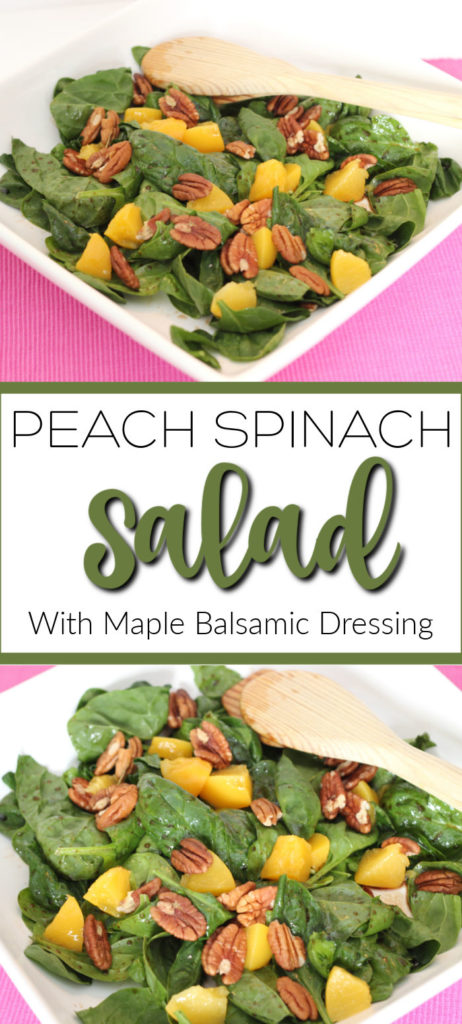 peach spinach salad