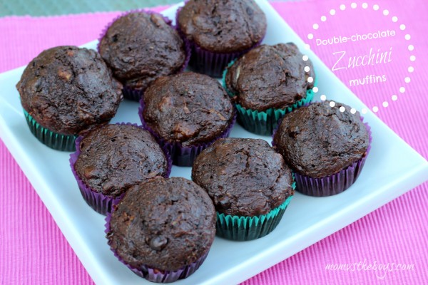 Double Chocolate Zucchini Muffins