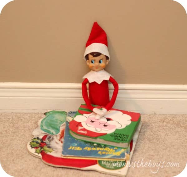 Elf on the Shelf ideas - Mom vs the Boys