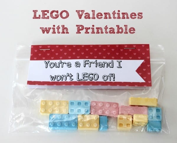 LEGO Valentines with Printable