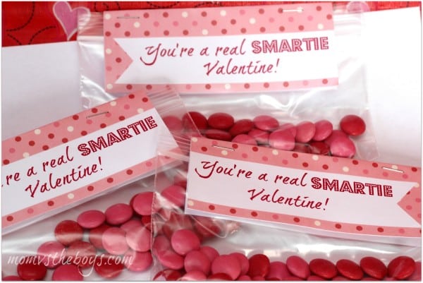 smartie valentine printable