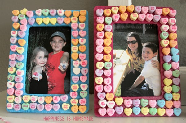 Valentines-Day-Kids-Craft-Conversation-Heart-Picture-Frames