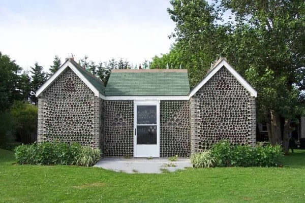 glass bottle house