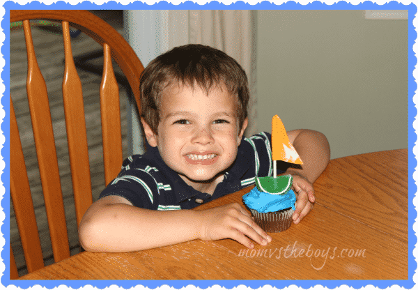 Sailboat Birthday Cupcakes