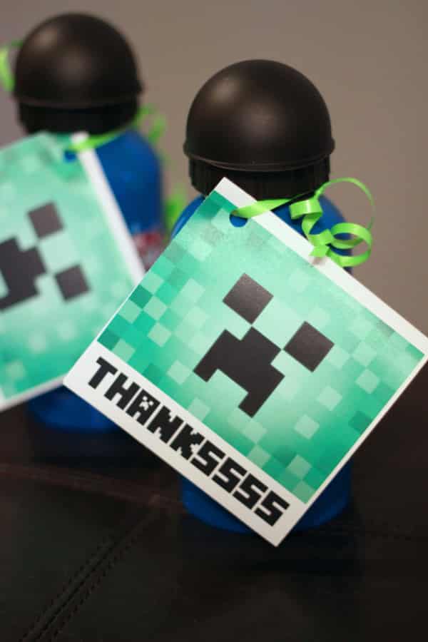 minecraft thank you cards