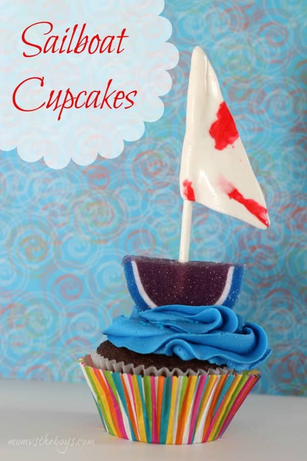 sailboat cupcakes