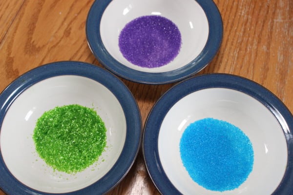 coloured sugar