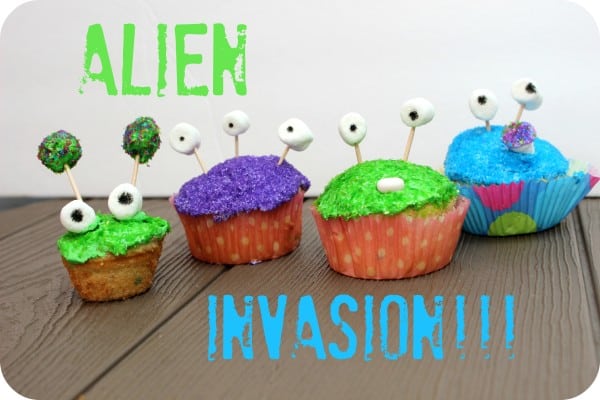 Alien Cupcakes