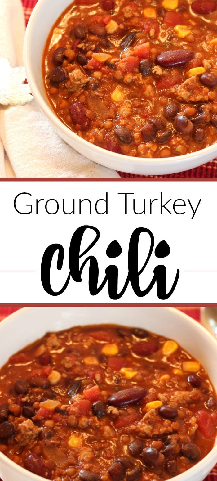 Ground Turkey Chili Recipe - Mom vs the Boys