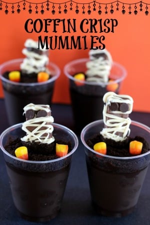 COFFIN CRISP Mummies in a Graveyard Halloween Treat for Kids!