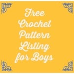 crochet patterns for boys