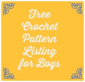 free crochet patterns for boys