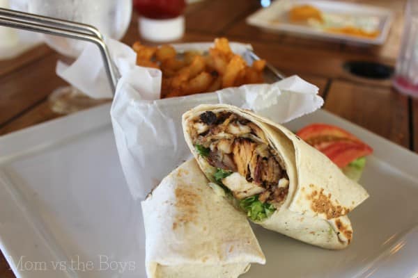 jerk chicken wrap