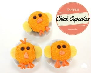 Easter Chick Cupcakes - Mom vs the Boys