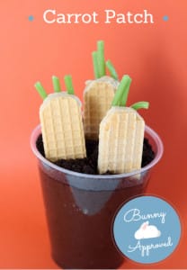 Carrot Patch Pudding Cups - Mom vs the Boys