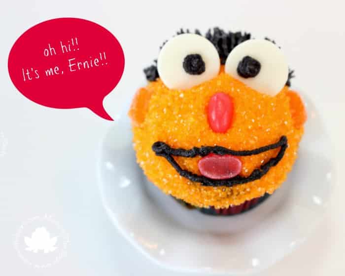 sesame street ernie cupcakes