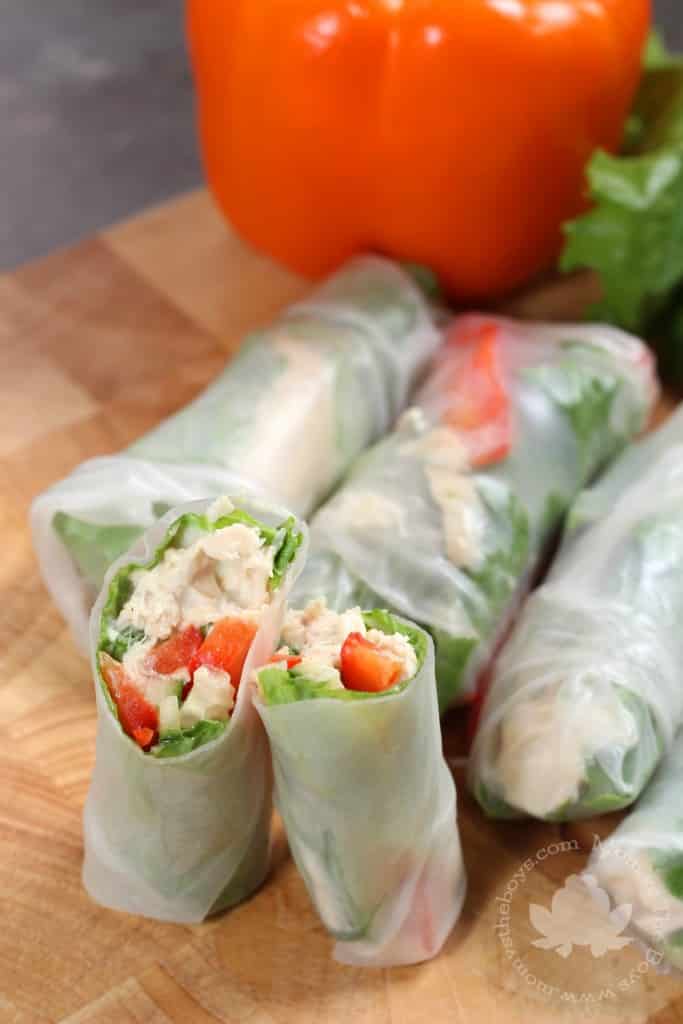 Easy Tuna Spring Rolls that are Perfect for Summer Mom vs the Boys