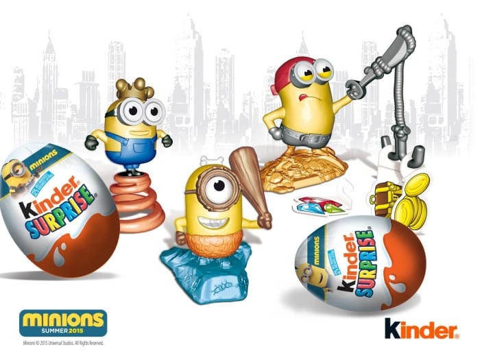 Minion sales kinder eggs