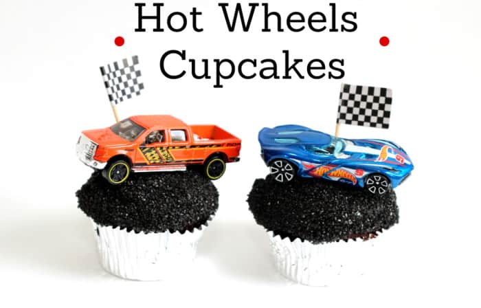 Hot Wheels Birthday Party Cupcakes 