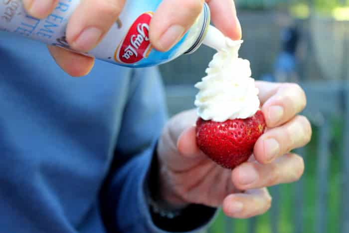 Nutella Stuffed Strawberry Bombs - Mom vs the Boys