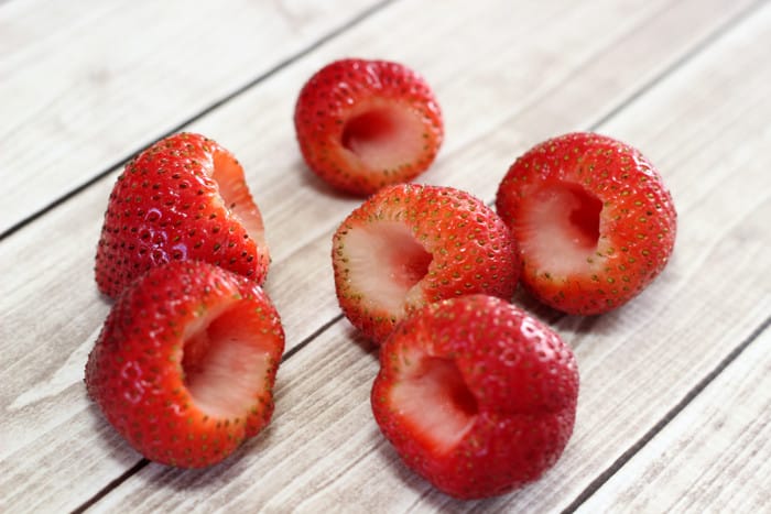 Nutella Stuffed Strawberry Bombs - Mom vs the Boys