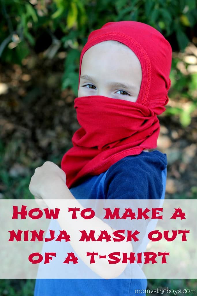 How to make a ninja mask from a t-shirt 