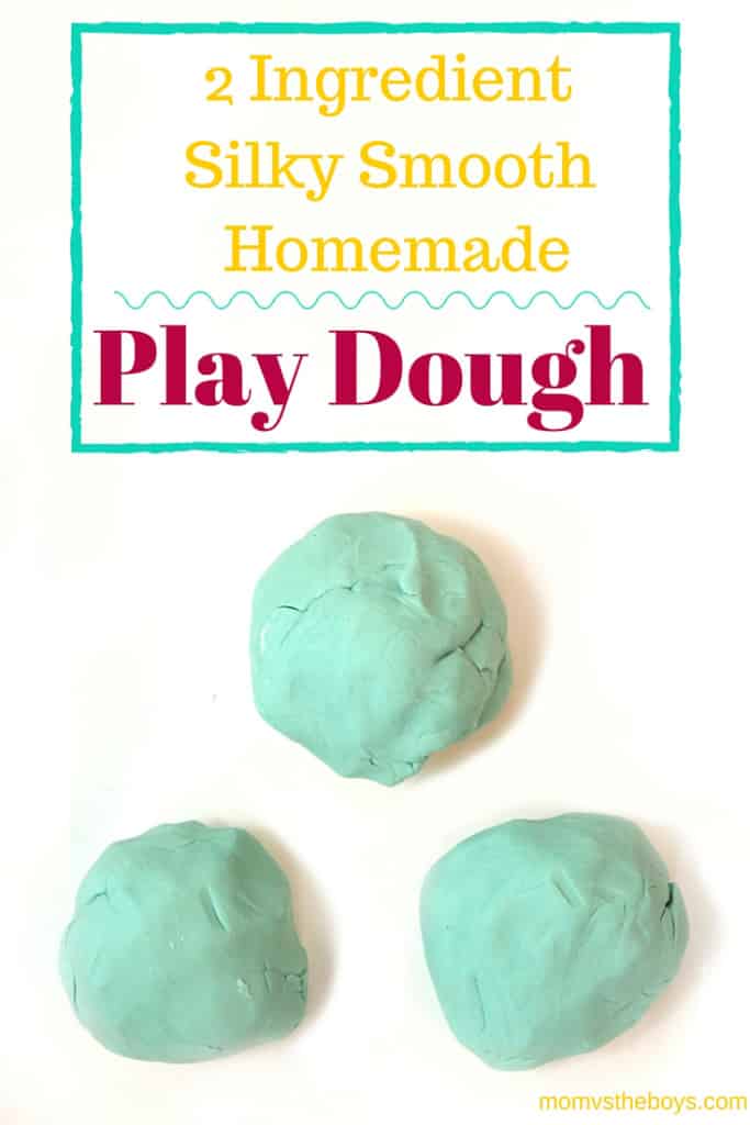 Super Silky 2-Ingredient Homemade Play Dough Recipe