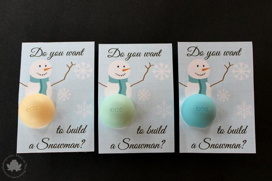 eos Snowman Card Printable - Mom vs the Boys