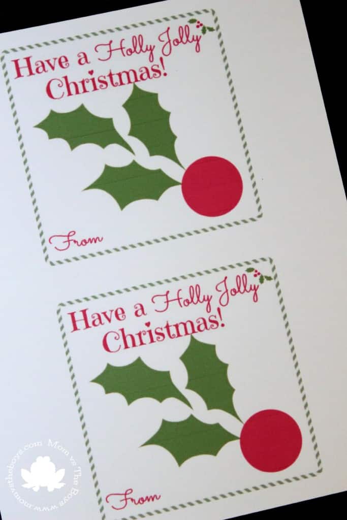 holly jolly eos printable - Mom vs the boys