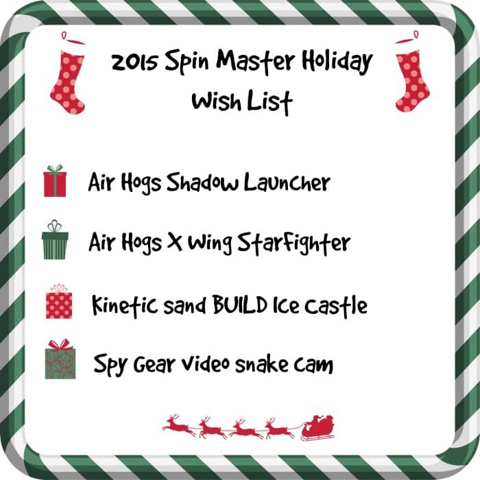 Toys for Boys spin master wish list