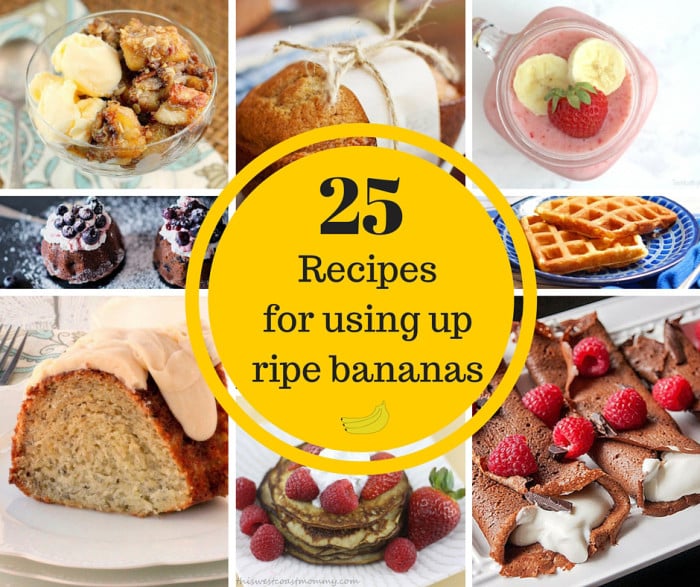 25 recipes for using up ripe bananas