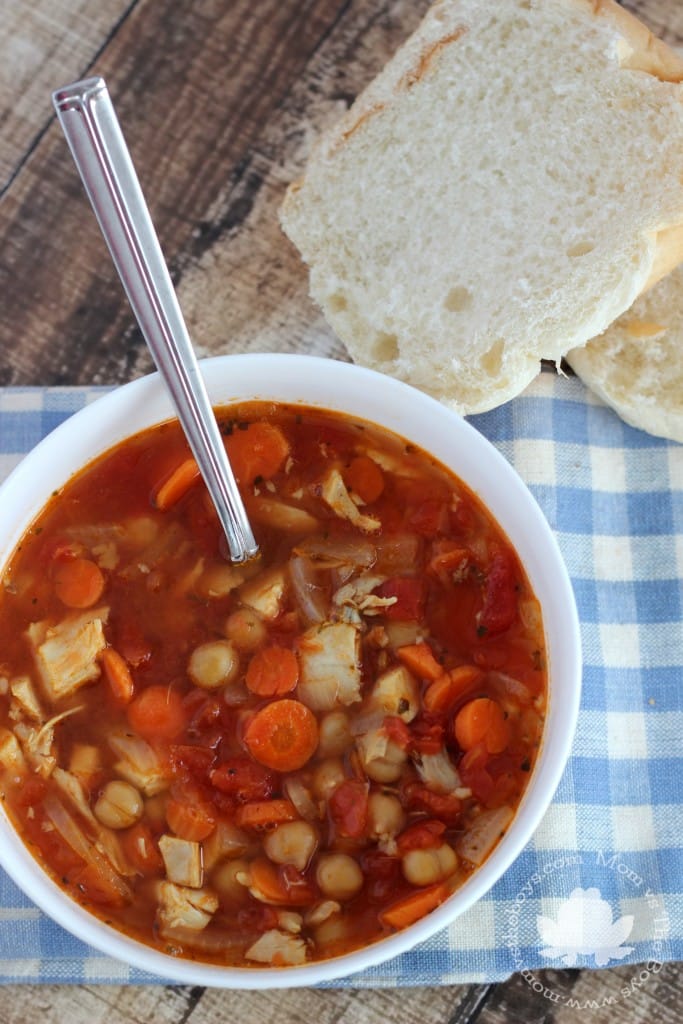 chicken and chickpea soup 