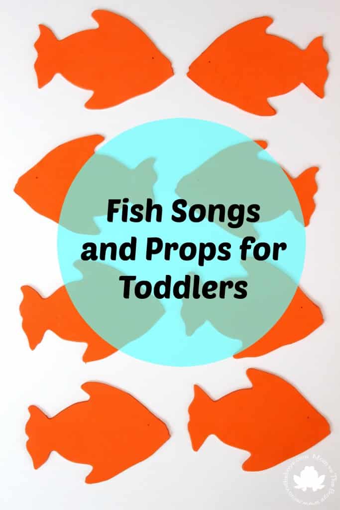 Fish songs for toddlers with Free prop printable - Mom vs the Boys