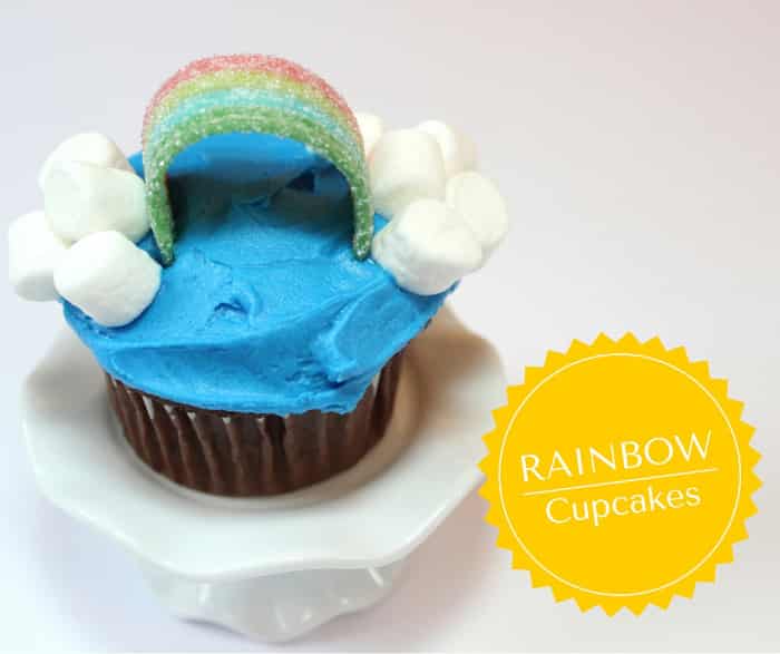 Rainbow Cupcakes - Mom vs the Boys