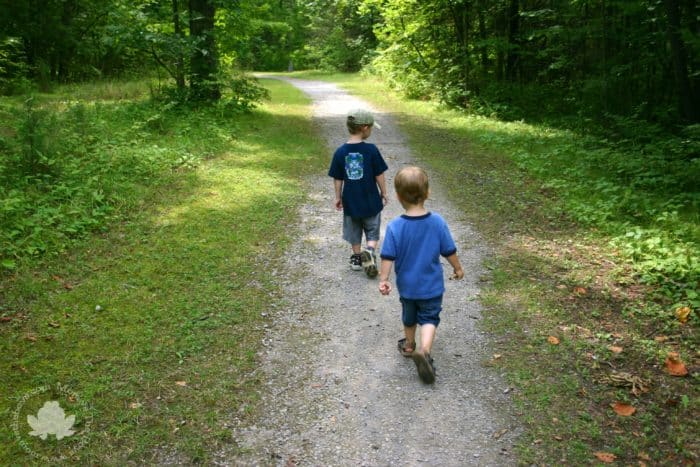 hike 2 boys