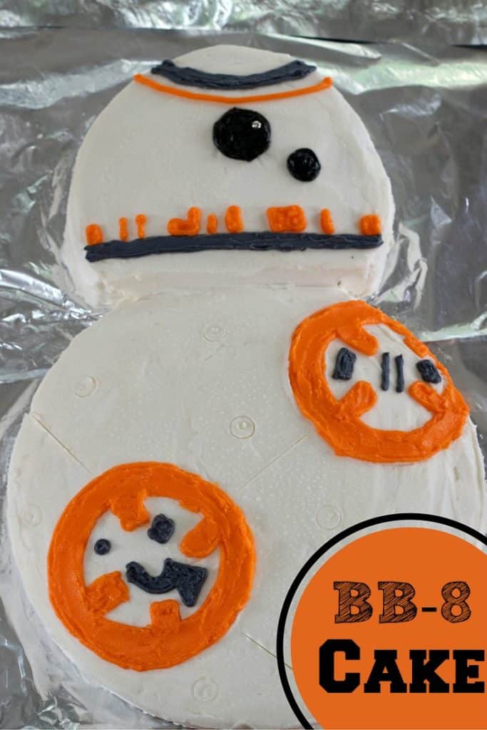 bb8 cake flat