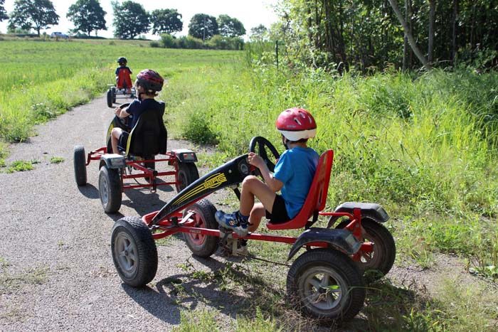 Peddle cars at Fern Resort 