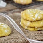 Lemon Crinkle Cookies - Mom vs the Boys