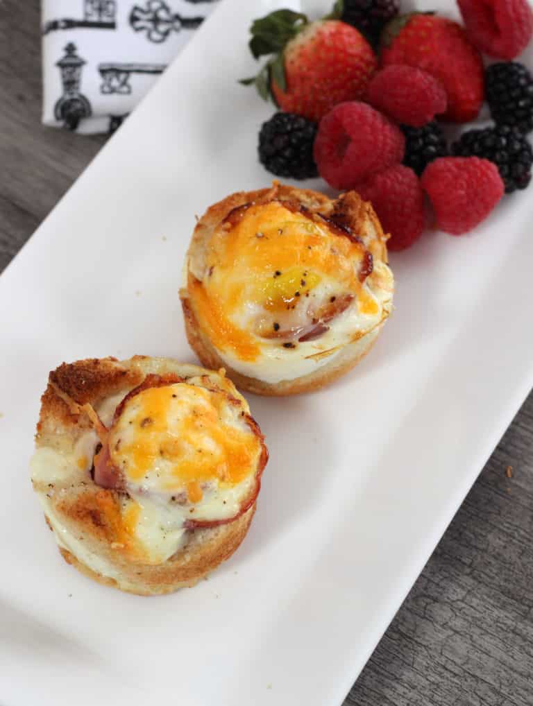 Breakfast Toast Cups Recipe - Mom vs the Boys