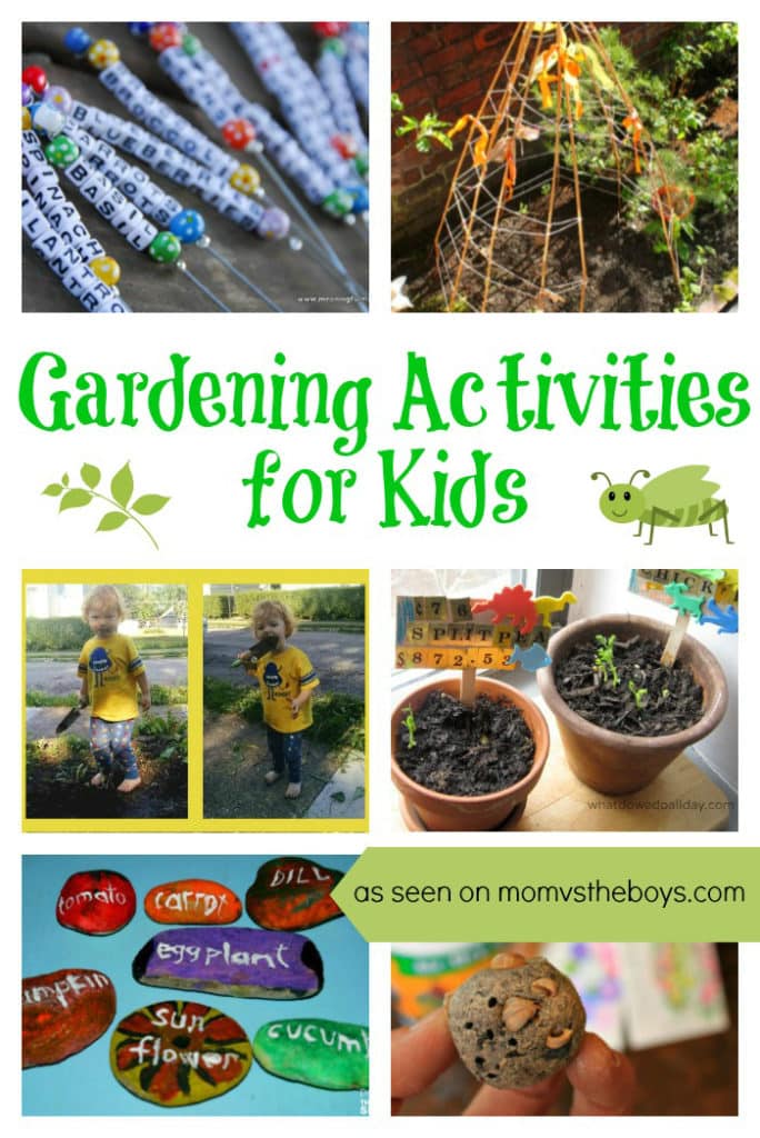 Gardening Activities for Kids - Mom vs the Boys