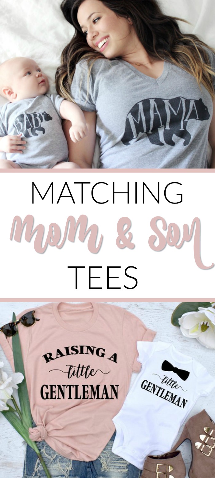 Mommy and Son Shirts Sets for Boy Moms